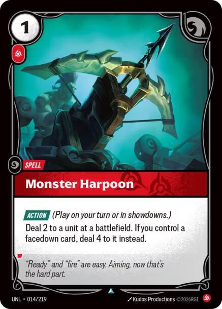 [Unleashed] Monster Harpoon — 014/219