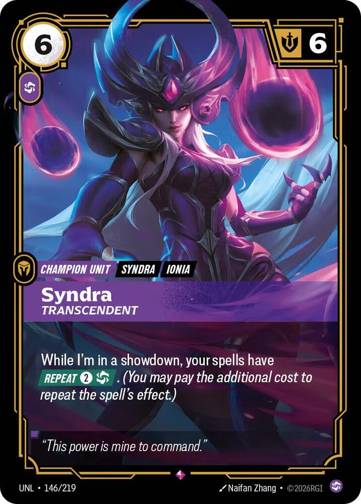 [Unleashed] Syndra, Transcendent — 146/219
