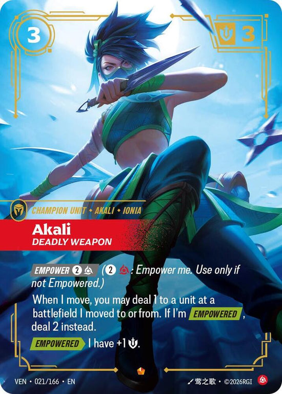 [Vendetta] Akali, Deadly Weapon — 021/166