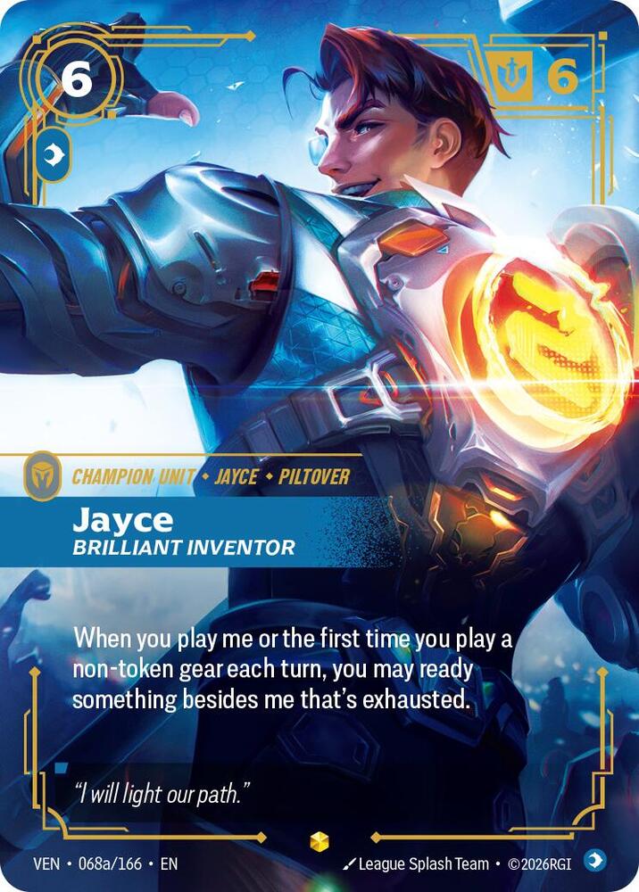 [Vendetta] Jayce, Brilliant Inventor (Alternate Art) — 068a/166