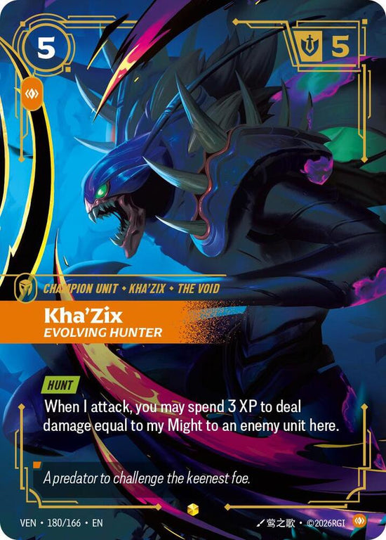 [Vendetta] Kha'Zix, Evolving Hunter (Overnumbered) — 180/166