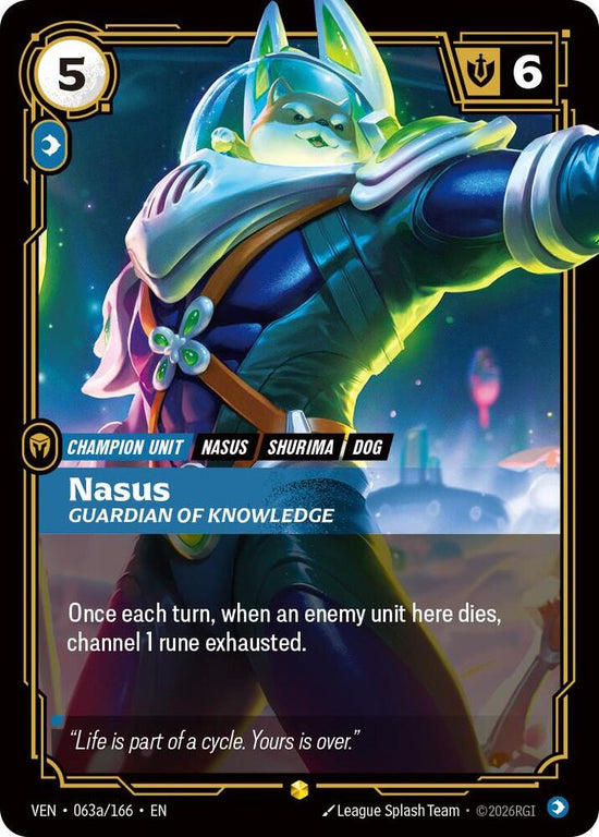 [Vendetta] Nasus, Guardian of Knowledge (Alternate Art) — 063a/166