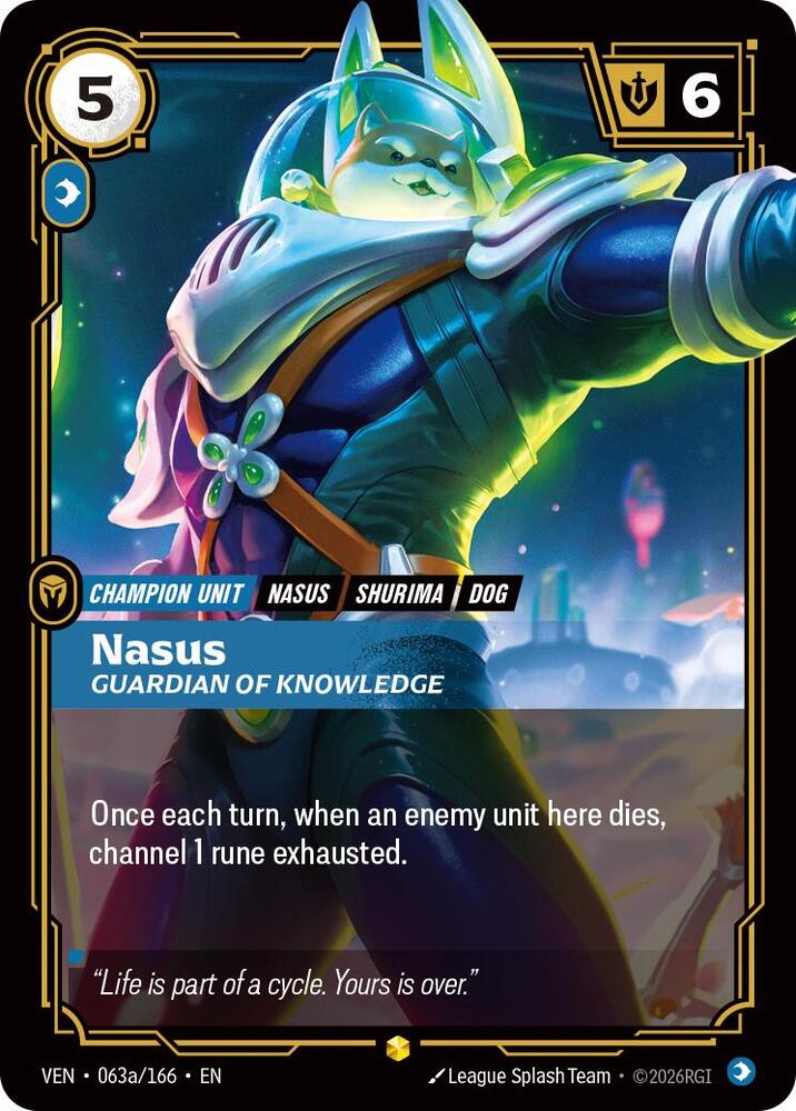 [Vendetta] Nasus, Guardian of Knowledge (Alternate Art) — 063a/166