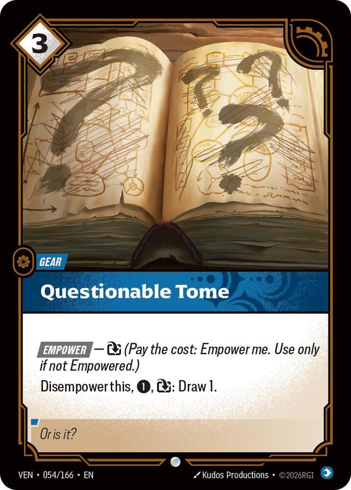 [Vendetta] Questionable Tome — 054/166