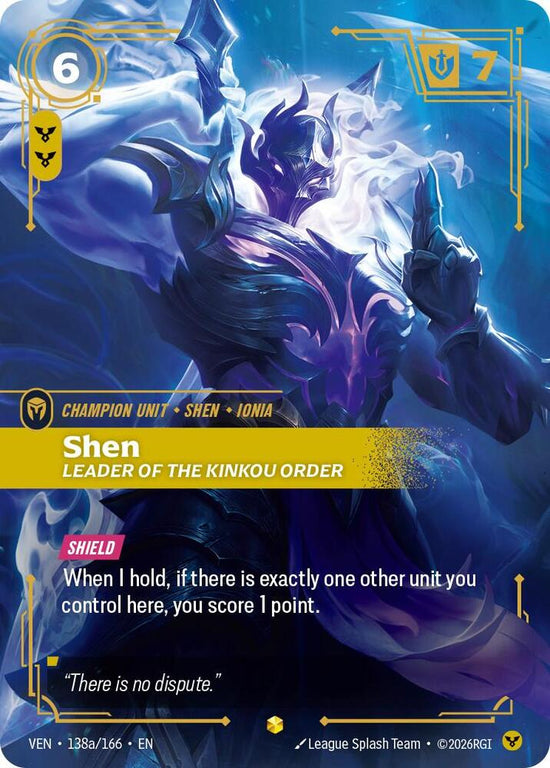 [Vendetta] Shen, Leader of the Kinkou Order (Alternate Art) — 138a/166