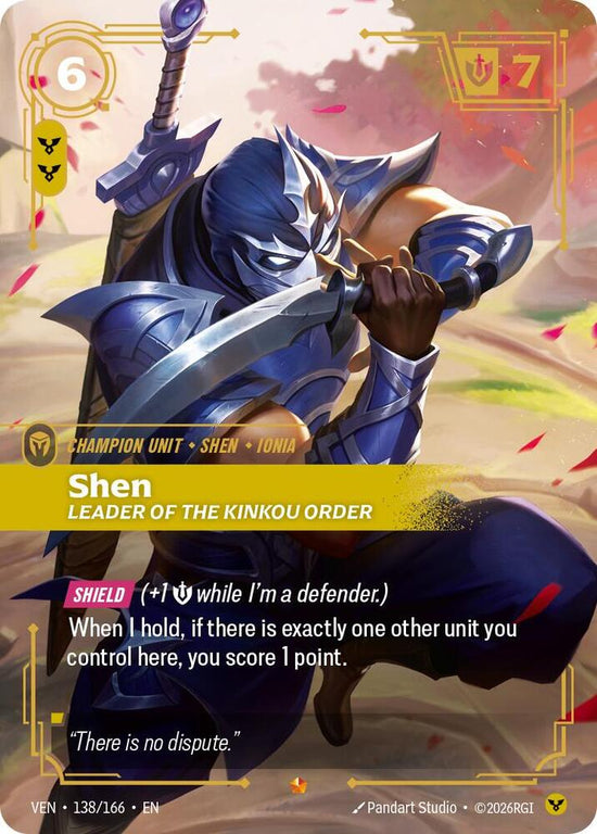 [Vendetta] Shen, Leader of the Kinkou Order — 138/166