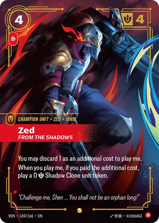 [Vendetta] Zed, From the Shadows (Overnumbered) — 169/166