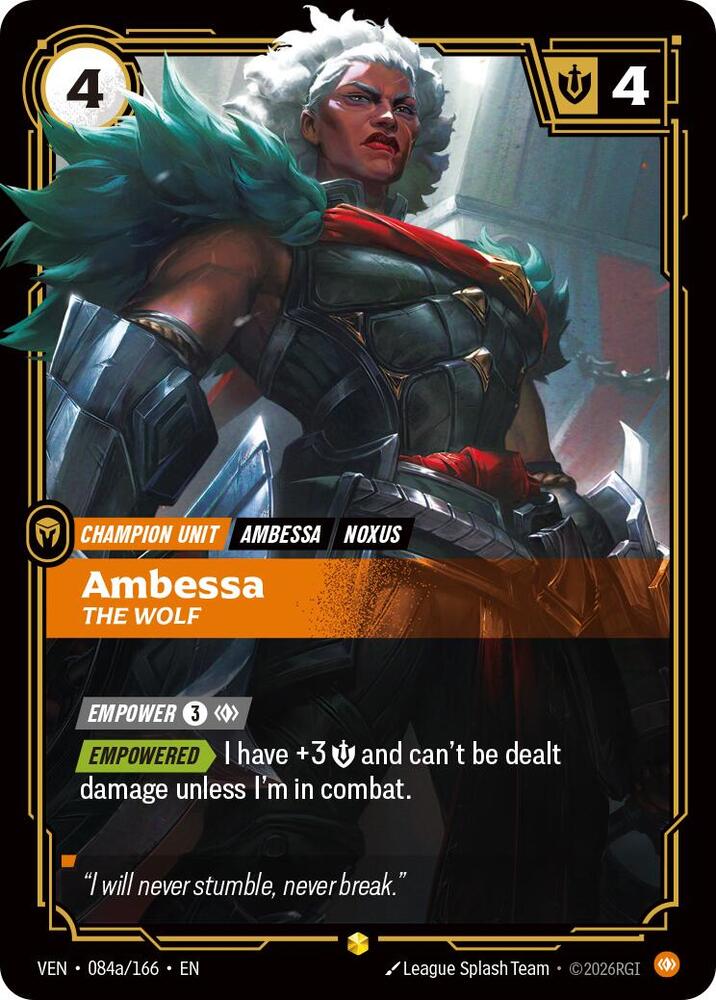 [Vendetta] Ambessa, The Wolf (Alternate Art) — 084a/166