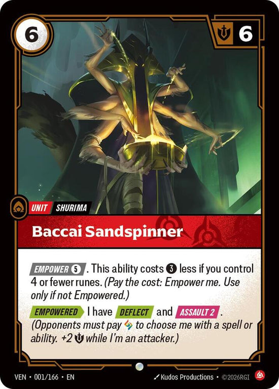 [Vendetta] Baccai Sandspinner — 001/166