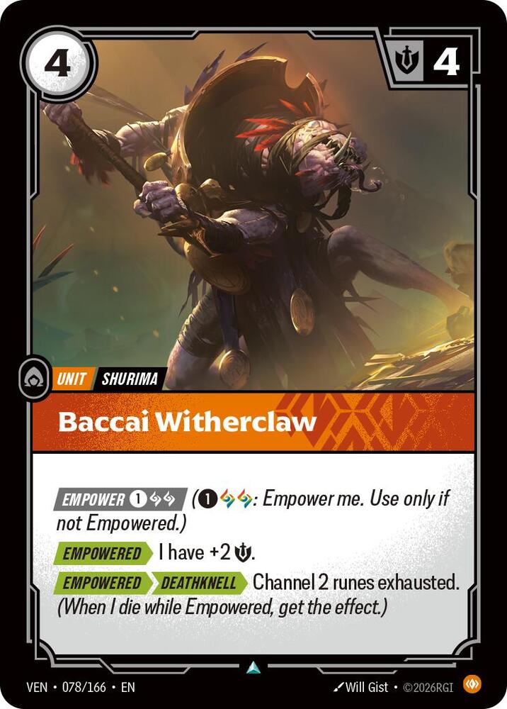 [Vendetta] Baccai Witherclaw — 078/166