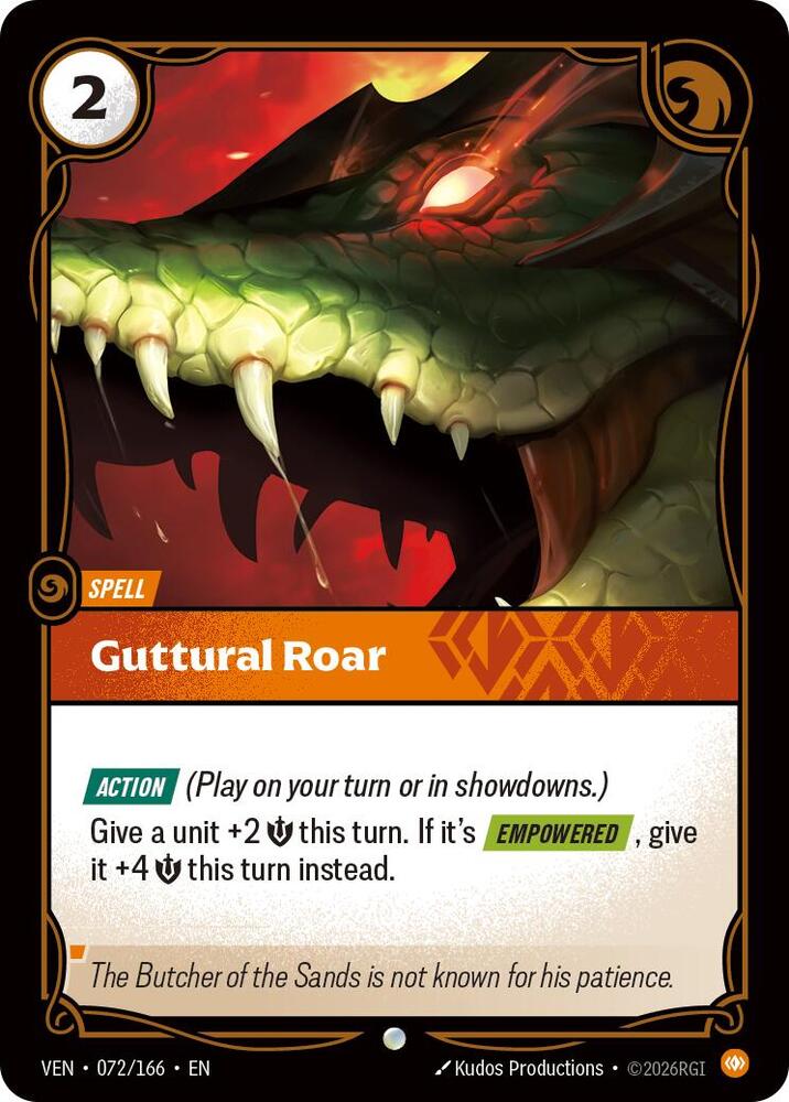 [Vendetta] Guttural Roar — 072/166
