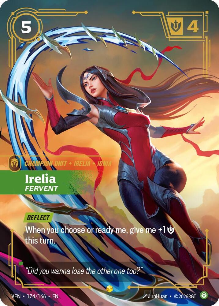 [Vendetta] Irelia, Fervent (Overnumbered) — 174/166