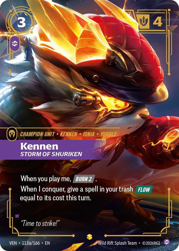 [Vendetta] Kennen, Storm of Shuriken (Alternate Art) — 113a/166