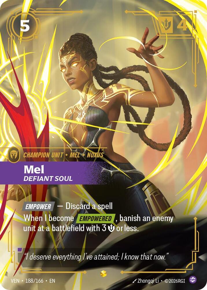 [Vendetta] Mel, Defiant Soul (Overnumbered) — 188/166