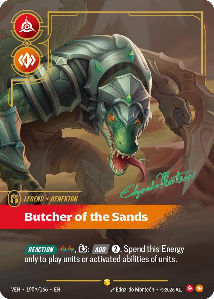 [Vendetta] Renekton, Butcher of the Sands (Signature) — 190*/166