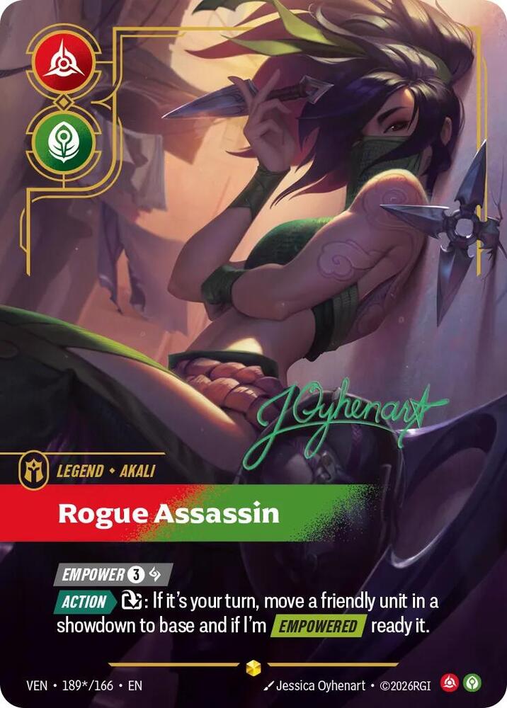 [Vendetta] Akali, Rogue Assassin (Signature) — 189*/166
